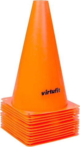 Conuri antrenament VirtuFit-23cm-12buc-Portocaliu Conuri antrenament VirtuFit-23cm-12buc-Portocaliu