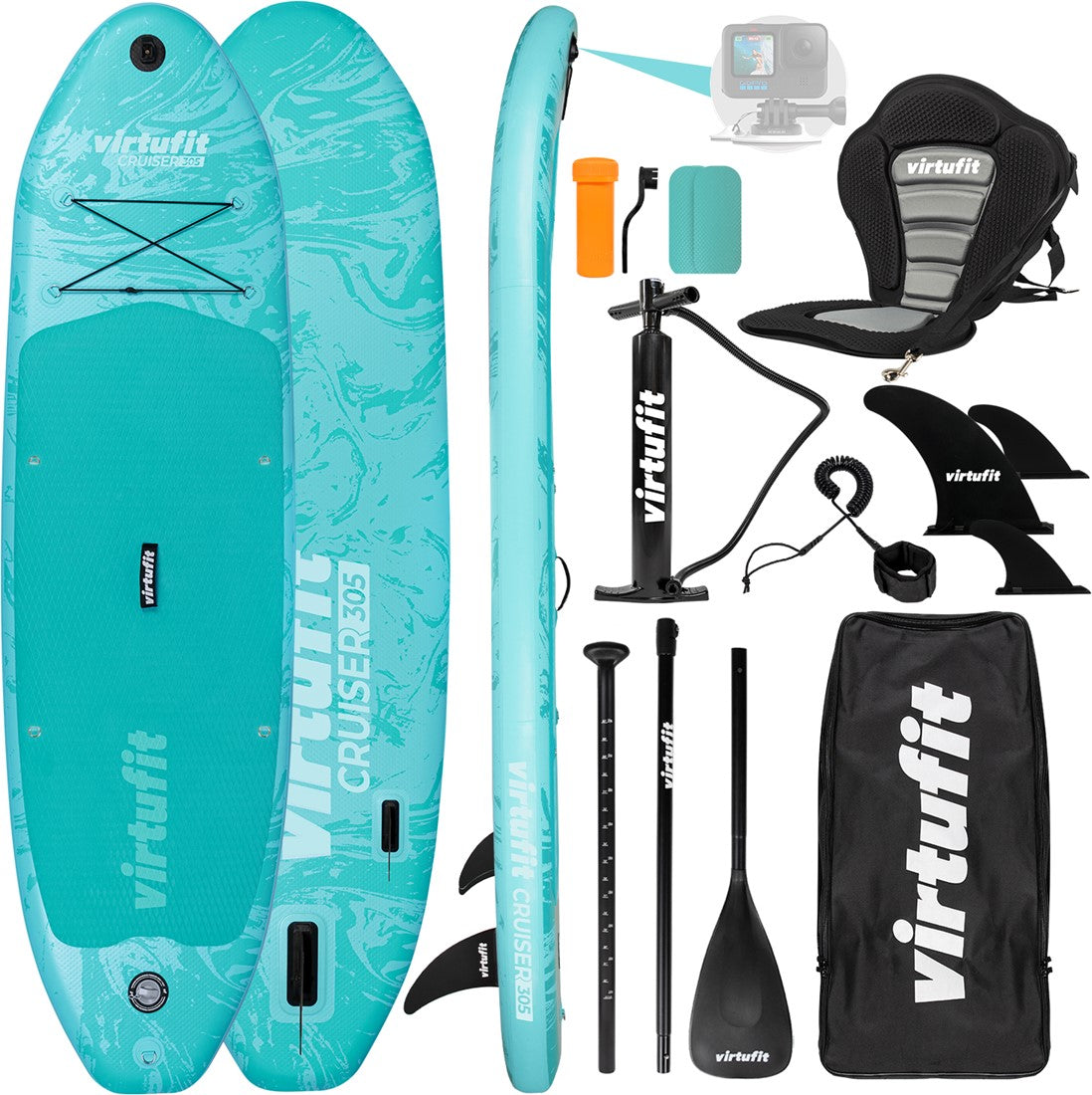 Set Placa VirtuFit Supboard Cruiser 305 gonflabila Albastru