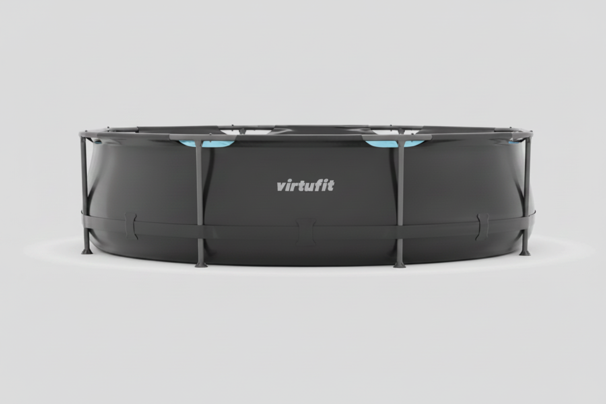 Piscina VirtuFit rotunda 366 cm diametru cu sistem filtrare inclus si cadru metalic