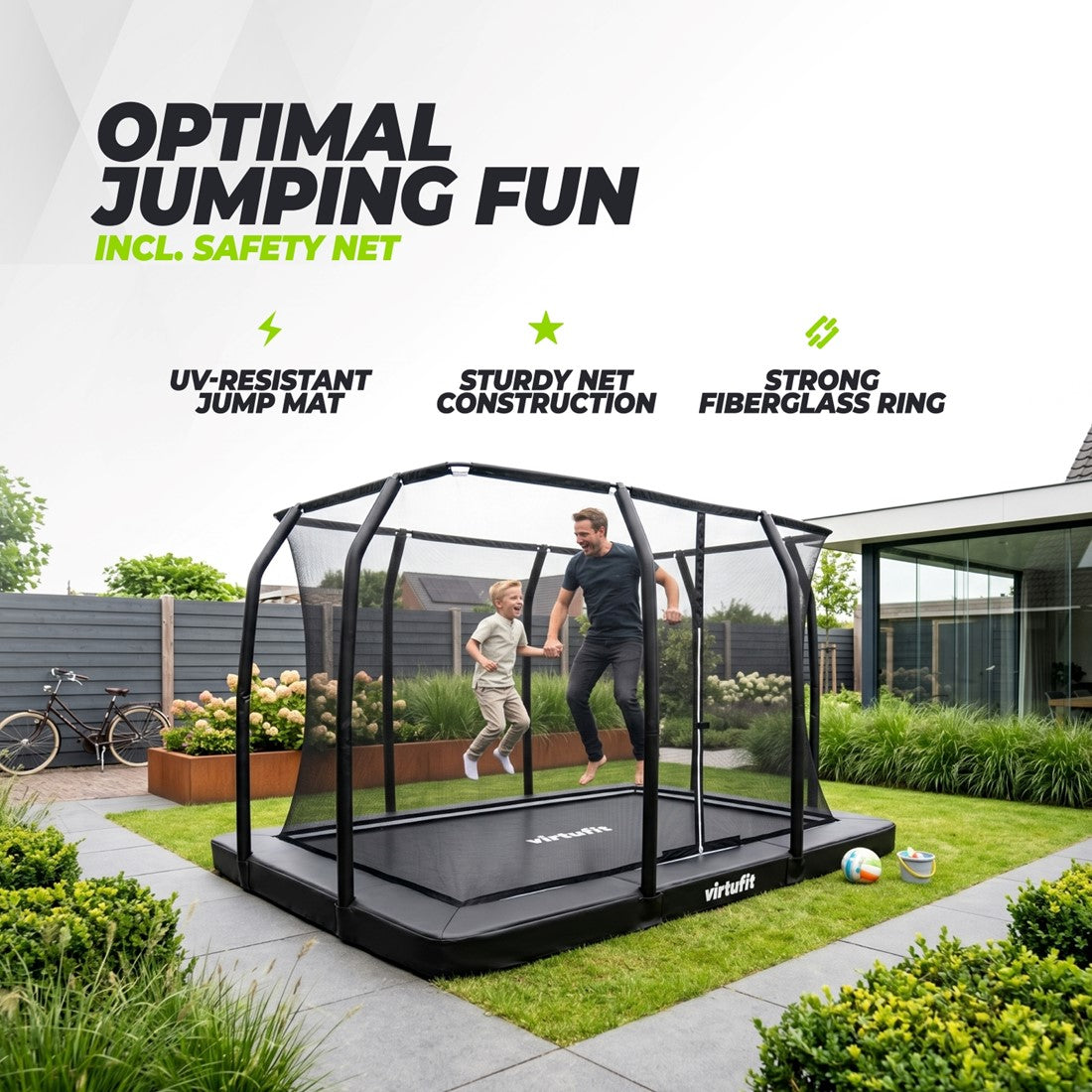 Trambulina Inground VirtuFit Premium - 244 x 366 cm