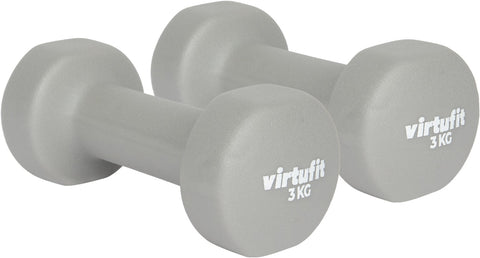 Set Gantere VirtuFit Vinyl Pro 2 x 3 kg- Gri Set Gantere VirtuFit Vinyl Pro 2 x 3 kg- Gri