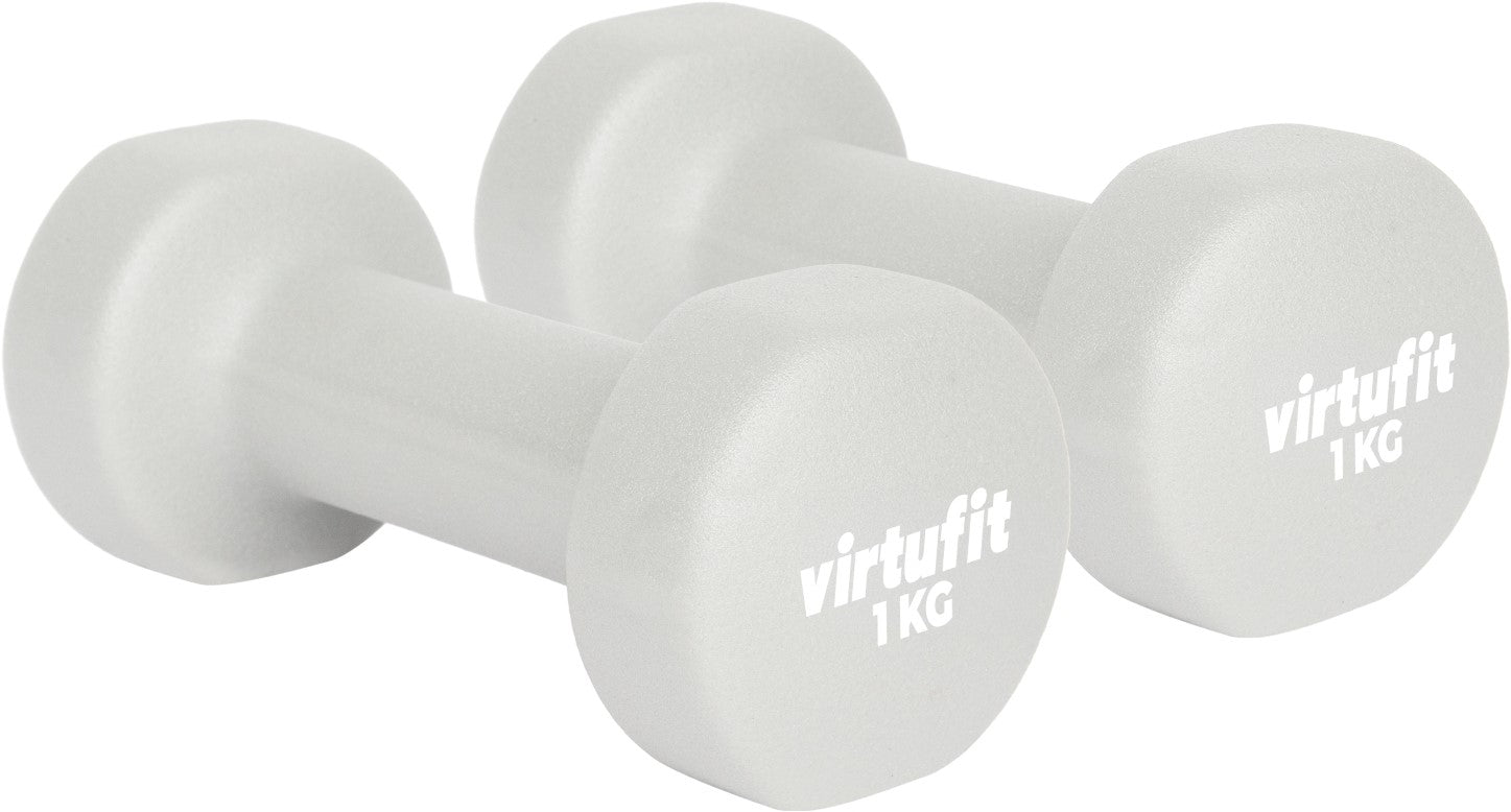 Set Gantera VirtuFit Vinyl Pro - 2 x 1 kg - Gri