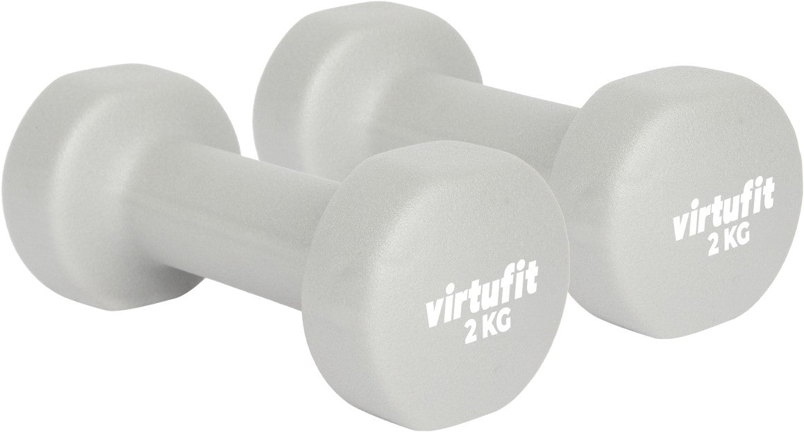 Set Gantere VirtuFit Vinyl Pro- 2 x 2 kg - Gri