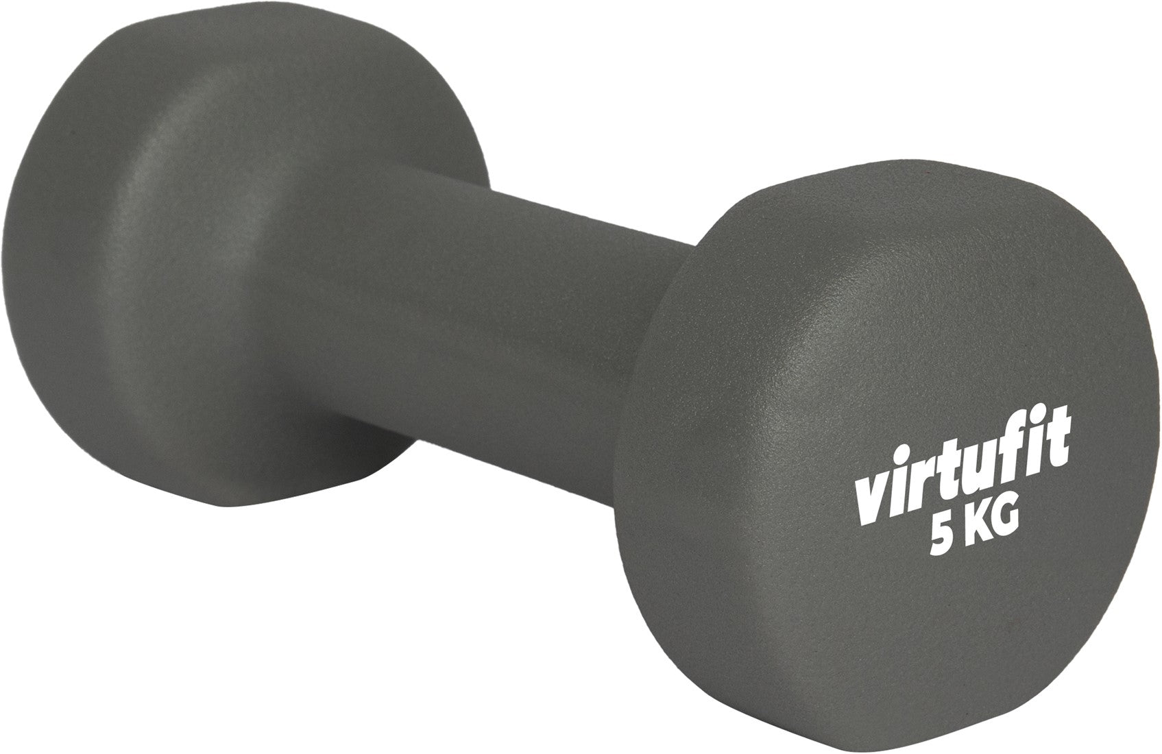 Set Gantere VirtuFit Vinyl Pro 2 x 5 kg - Gri Inchis