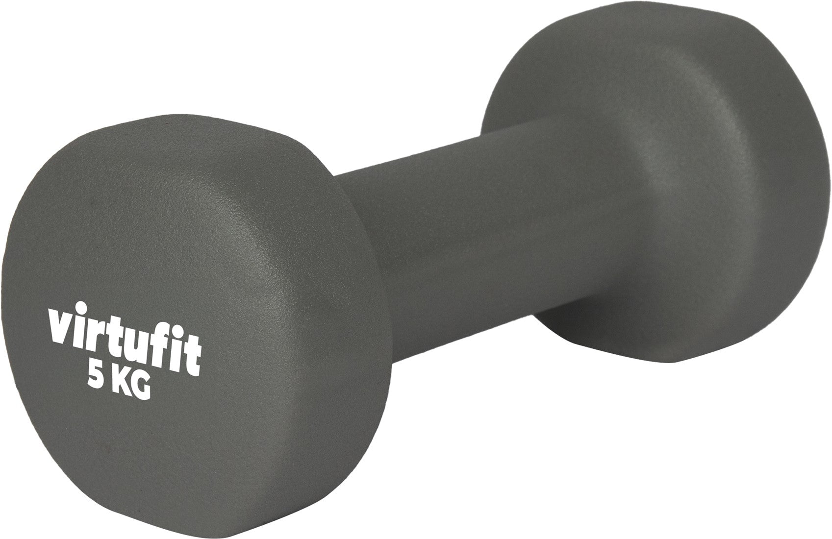 Set Gantere VirtuFit Vinyl Pro 2 x 5 kg - Gri Inchis
