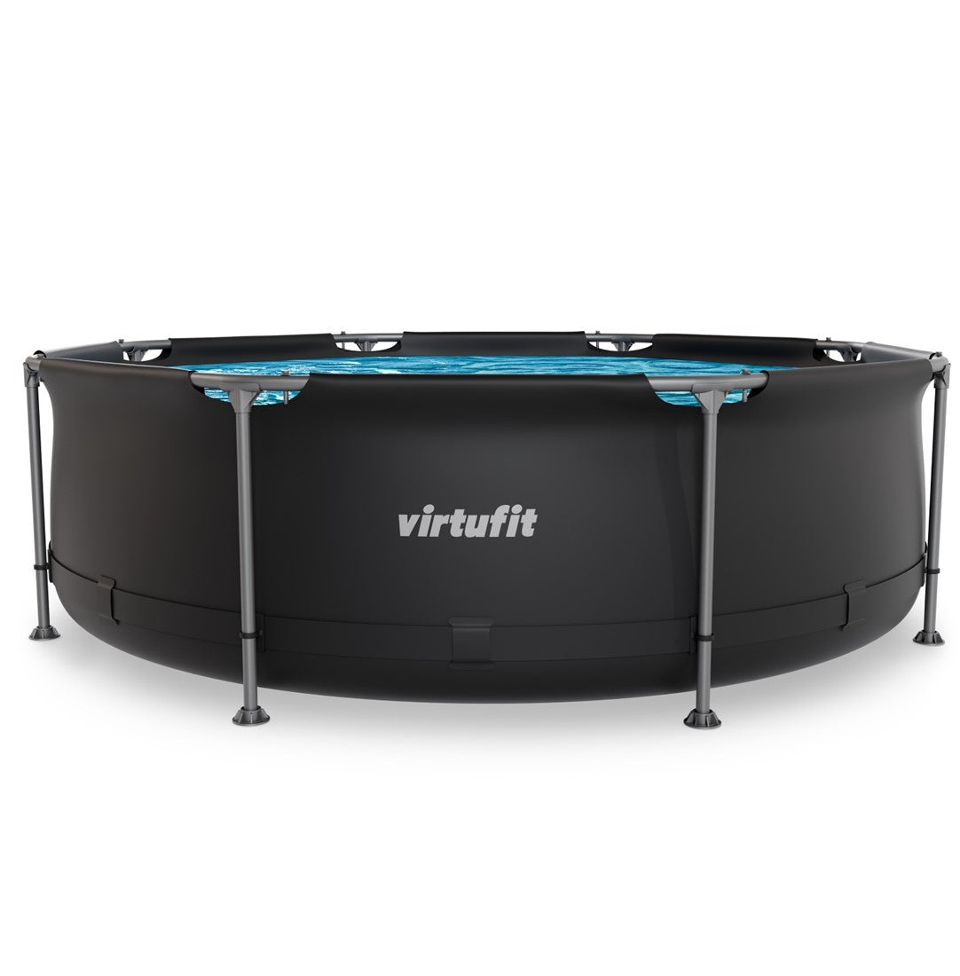 Piscina VirtuFit rotunda 305 cm diametru cu sistem filtrare inclus si cadru metalic