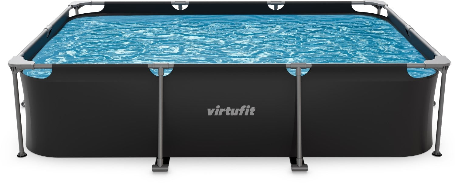 Piscina dreptunghiulara VirtuFit 300 x 210 x 67 cm cu sistem filtrare inclus si cadru metalic