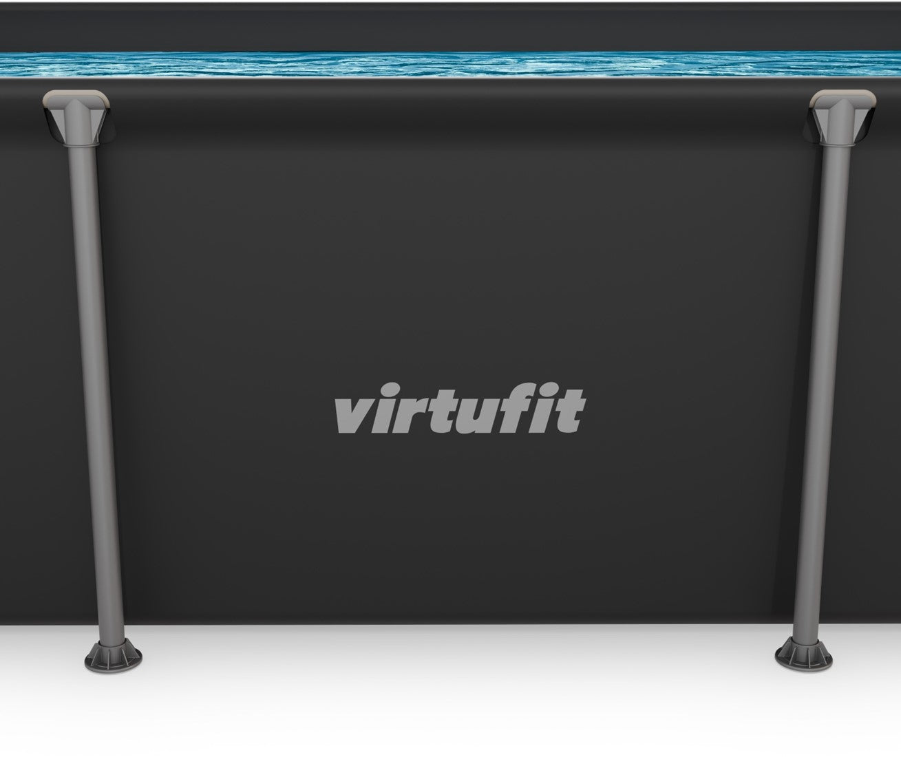 Piscina dreptunghiulara VirtuFit 260 x 180 x 66 cm cu sistem filtrare inclus si cadru metalic