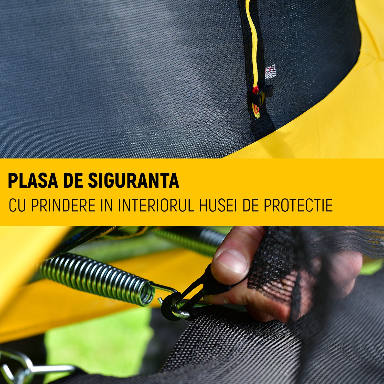 progressive sports trambulina progressive flex mini 150 mircea bravo plasa de siguranta husa