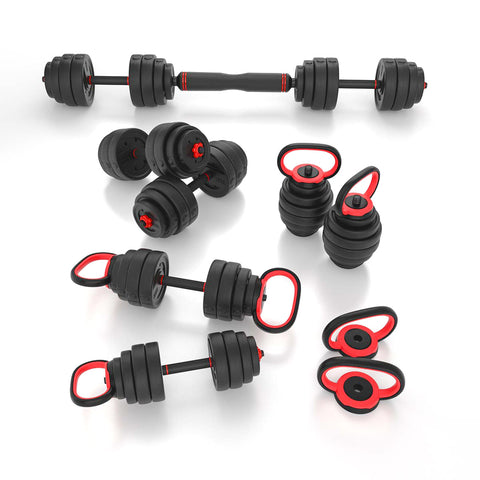 Set gantera HMS SGX140 6 in 1 cu doua Kettlebells Set gantera HMS SGX140 6 in 1 cu doua Kettlebells