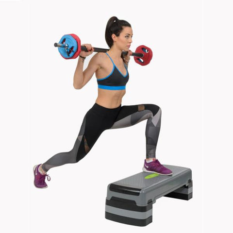 Stepper aerobic 3 niveluri HMS AS005 (gri-negru) Stepper aerobic 3 niveluri HMS AS005 (gri-negru)