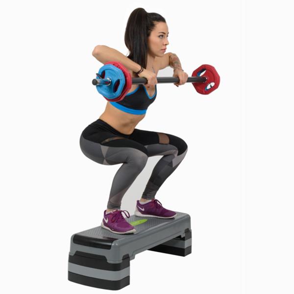 Stepper aerobic 3 niveluri HMS AS005 (gri-negru) Stepper aerobic 3 niveluri HMS AS005 (gri-negru)