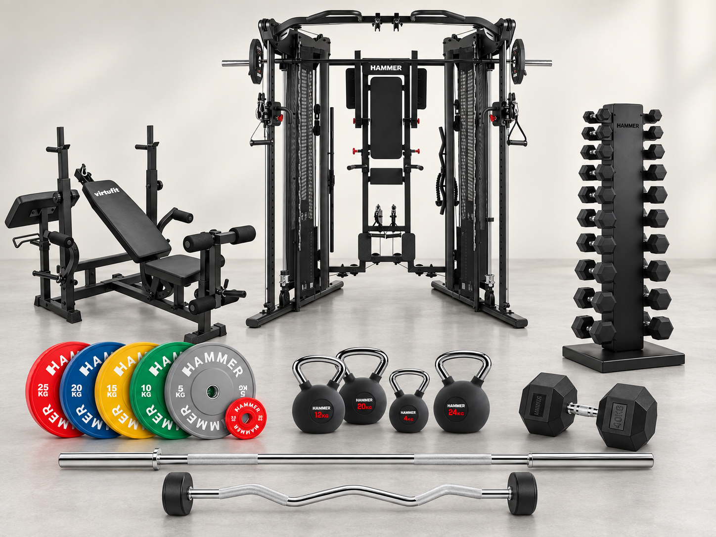 Aparate fitness și greutăți pentru antrenament de forță