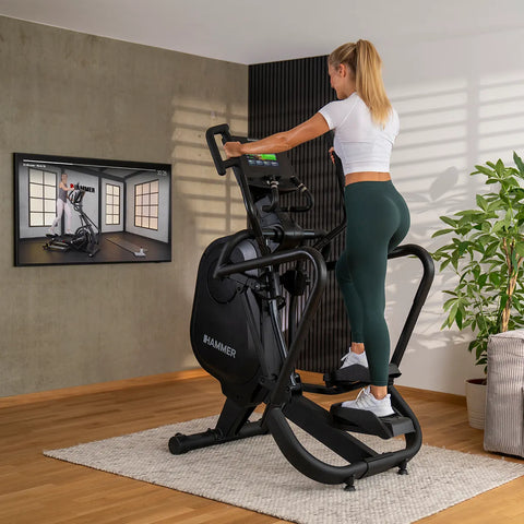 Bicicleta Eliptica Crosstrainer Hammer Fly RX cu rezistenta magnetica