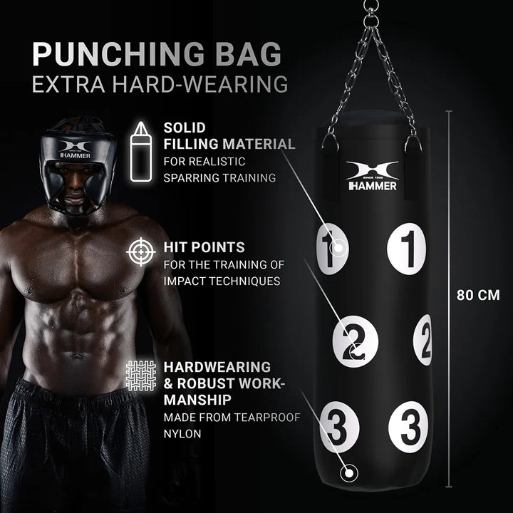 Set Sac de Box si Manusi pentru Copii Hammer Sparring 80 cm