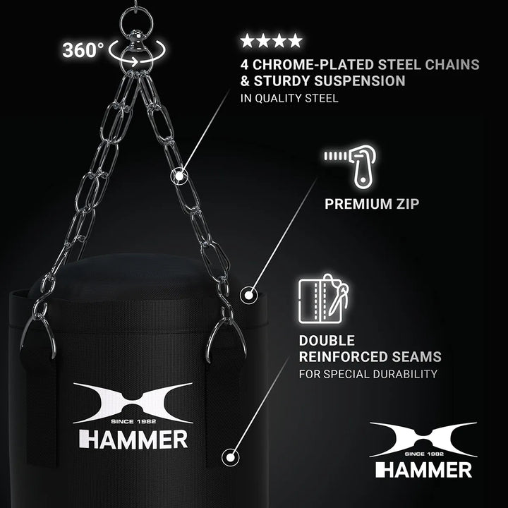 Set Sac de Box si Manusi pentru Copii Hammer Sparring 80 cm