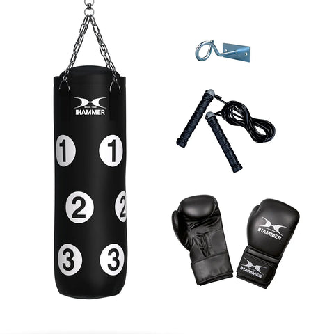 Set Sac de Box si Manusi pentru Copii Hammer Sparring Professional 80 cm