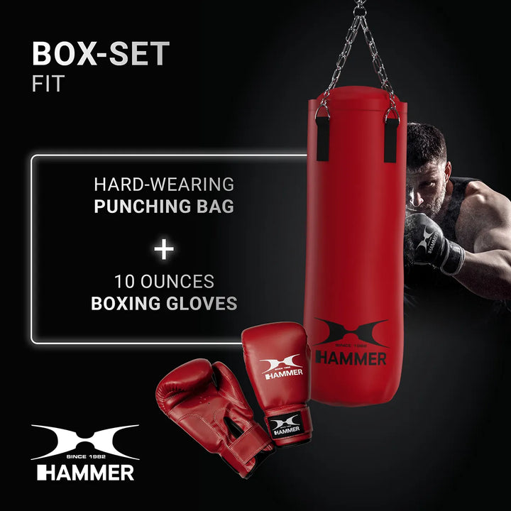 Set Sac de Box si Manusi pentru Copii Hammer Fit 60 cm