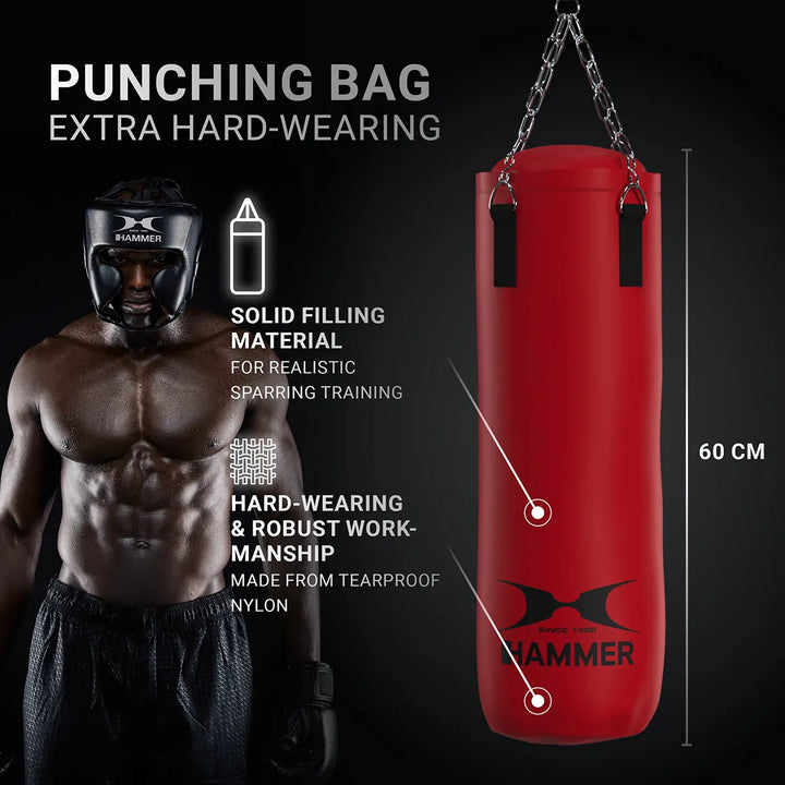 Set Sac de Box si Manusi pentru Copii Hammer Fit 60 cm