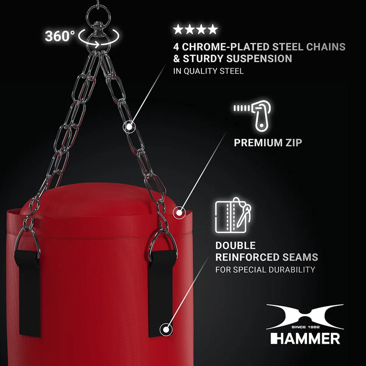 Set Sac de Box si Manusi pentru Copii Hammer Fit 60 cm