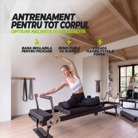 Reformer pliabil VirtuFit Negru