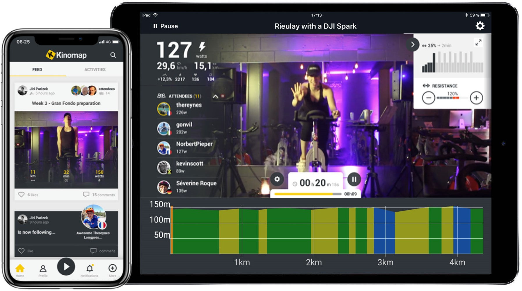 Bicicleta VirtuFit iConsole Total Fit