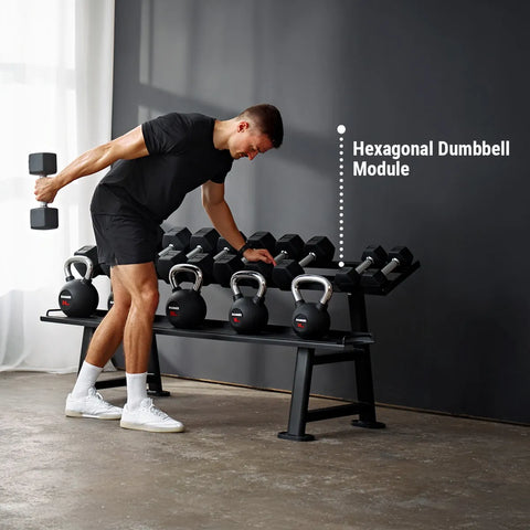 Suport modular pentru gantere hexagonale HAMMER