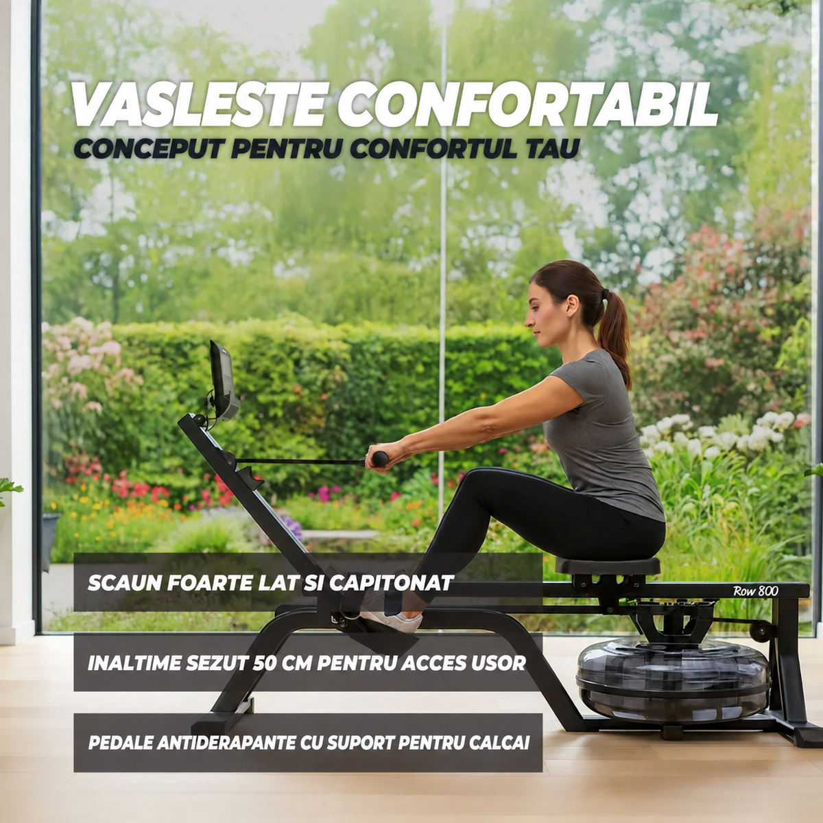 Aparat de vaslit VirtuFit Water Resistance Compact Row 800