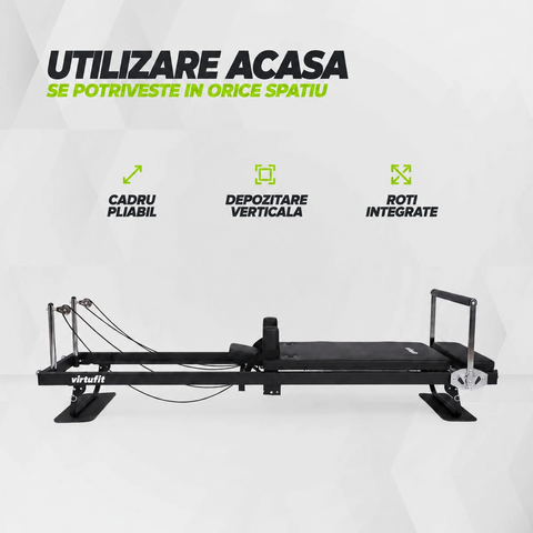Reformer pliabil VirtuFit Negru