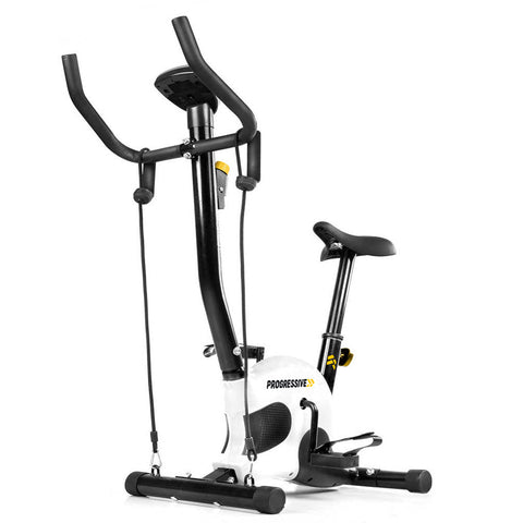 RESIGILAT Categoria 2 - Bicicleta fitness mecanica cu corzi PROGRESSIVE BM1000