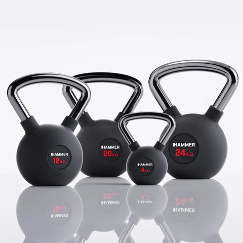 Gantera Kettlebell din cauciuc Hammer