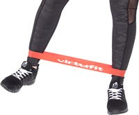 Banda de rezistenta mini-light-rosu VirtuFit