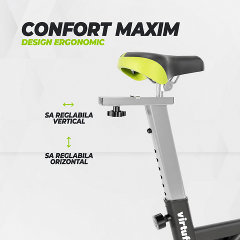 Bicicleta cycling VirtuFit RS100 - Indoor Cycle cu rezistenta magnetica