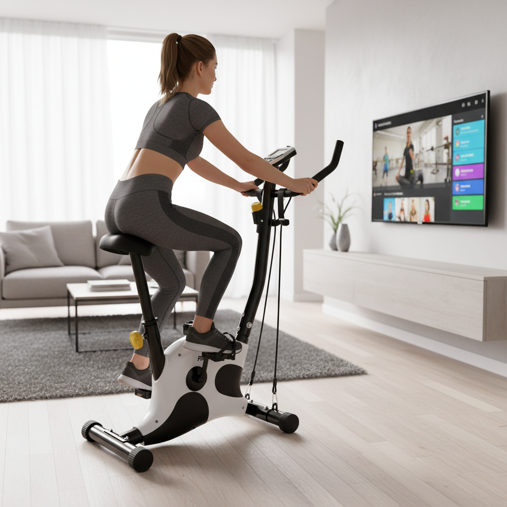 Bicicleta fitness mecanica cu corzi PROGRESSIVE BM