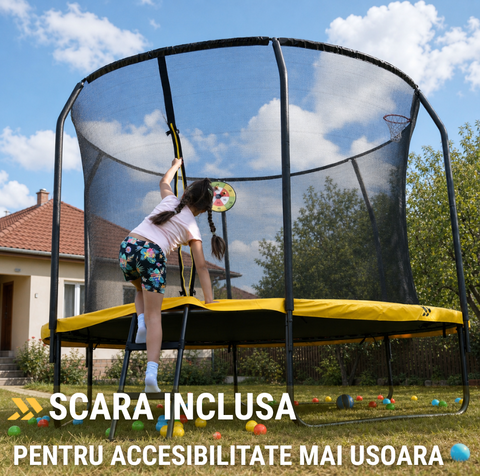 Trambulina Copii de gradina Premium Flex™ Ultra 366 CM cu scara inclusa, model 2025