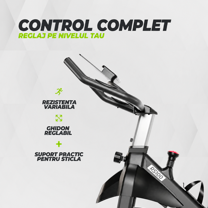 Bicicleta cycling VirtuFit RS100 - Indoor Cycle cu rezistenta magnetica