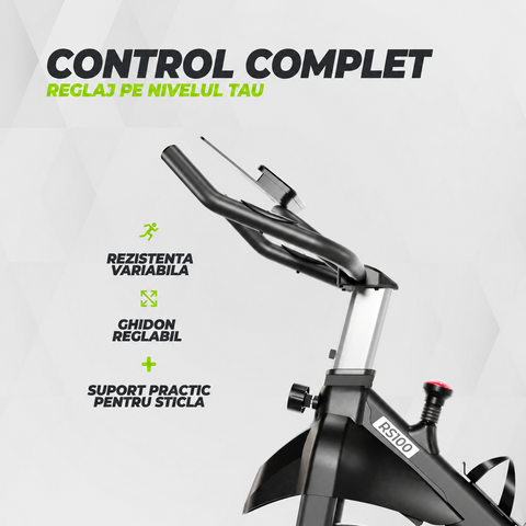 Bicicleta cycling VirtuFit RS100 - Indoor Cycle cu rezistenta magnetica