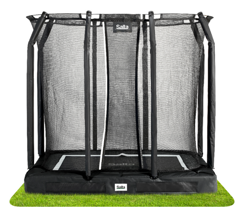 Trambulina Salta PREMIUM GROUND Dreptunghiulara 214x153 cm Negru