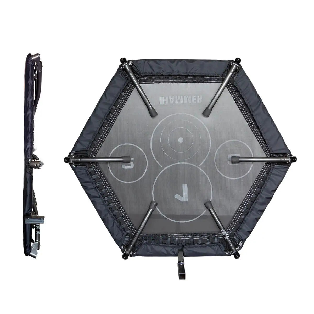 Trambulina Fitness pliabila cu maner Hammer Cross Jump