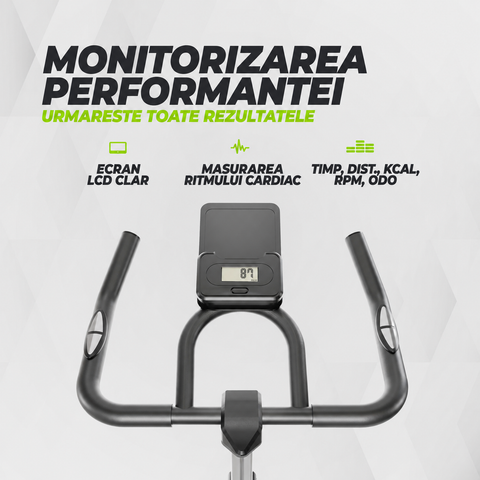 Bicicleta cycling VirtuFit RS100 - Indoor Cycle cu rezistenta magnetica