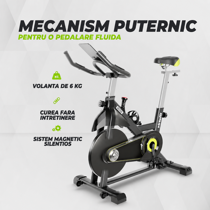 Bicicleta cycling VirtuFit RS100 - Indoor Cycle cu rezistenta magnetica