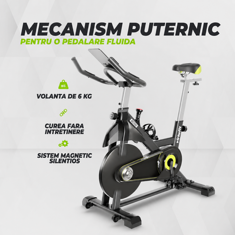 Bicicleta cycling VirtuFit RS100 - Indoor Cycle cu rezistenta magnetica