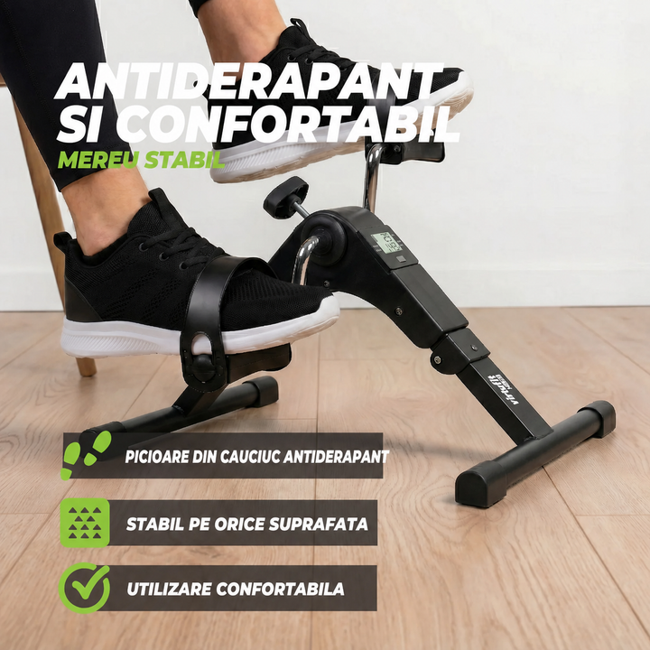 Bicicleta de exercitii pliabila VirtuFit MB200 cu rezistenta mecanica
