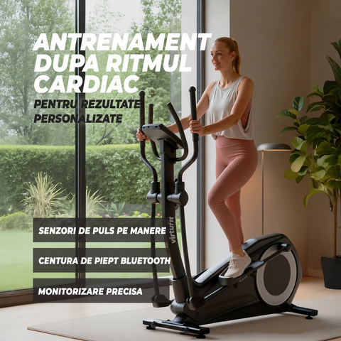 Bicicleta Eliptica VirtuFit CTR 3.0i cu rezistenta magnetica
