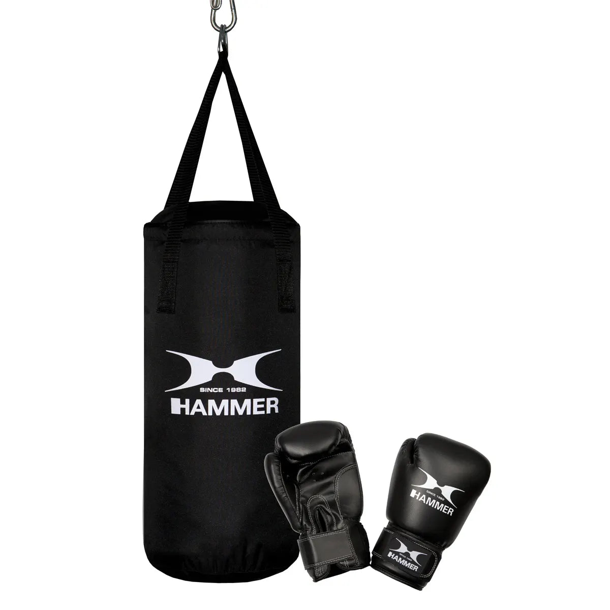 Set Sac de Box si Manusi pentru Copii Hammer Fit Junior 50 cm