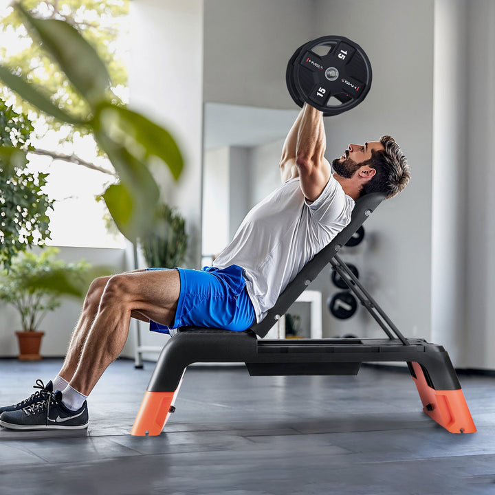 Stepper aerobic reglabil cu functie de banca profesionala HMS AS009 PRO