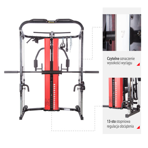 Aparat Multifunctional SMITH MACHINE HMS PREMIUM ATLAS ATOM
