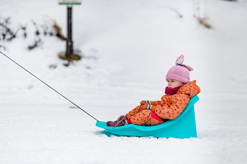 Sanie pentru bebelusi si  copii cu spatar si centura siguranta BABY RIDER