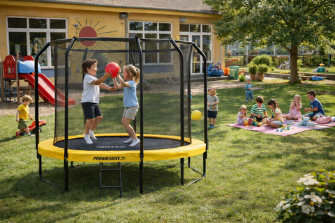 Trambulina Copii de exterior Premium Flex™ Epic 305 CM cu scara inclusa, model 2024