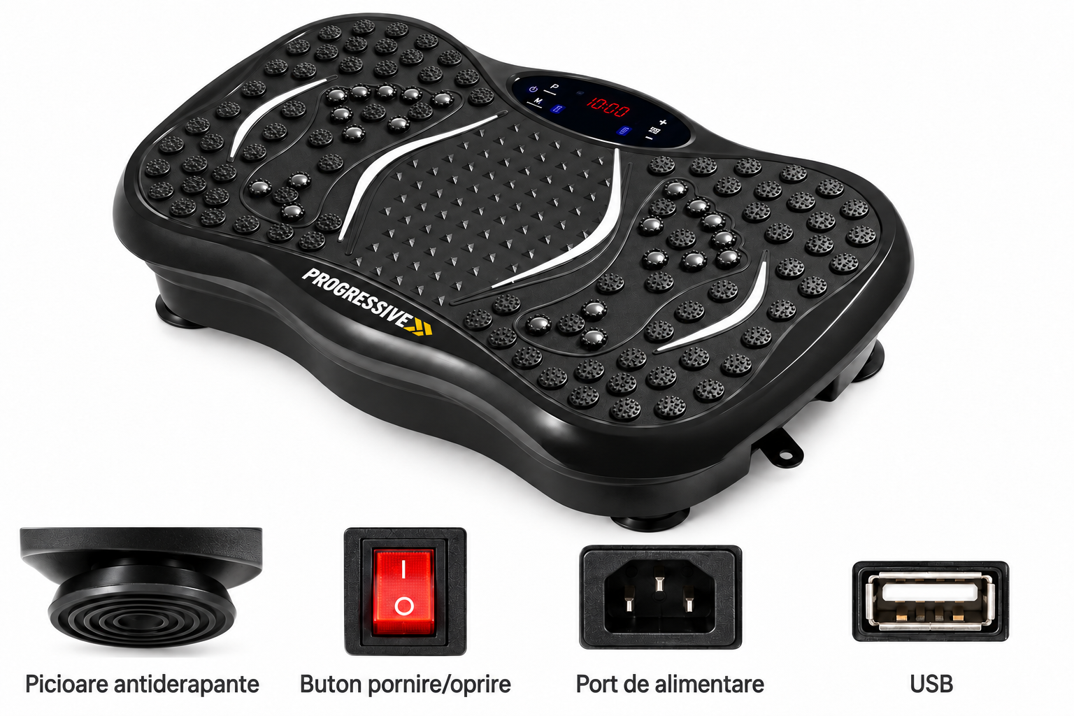 Aparat vibromasaj PROGRESSIVE UltraFit + 5 accesorii